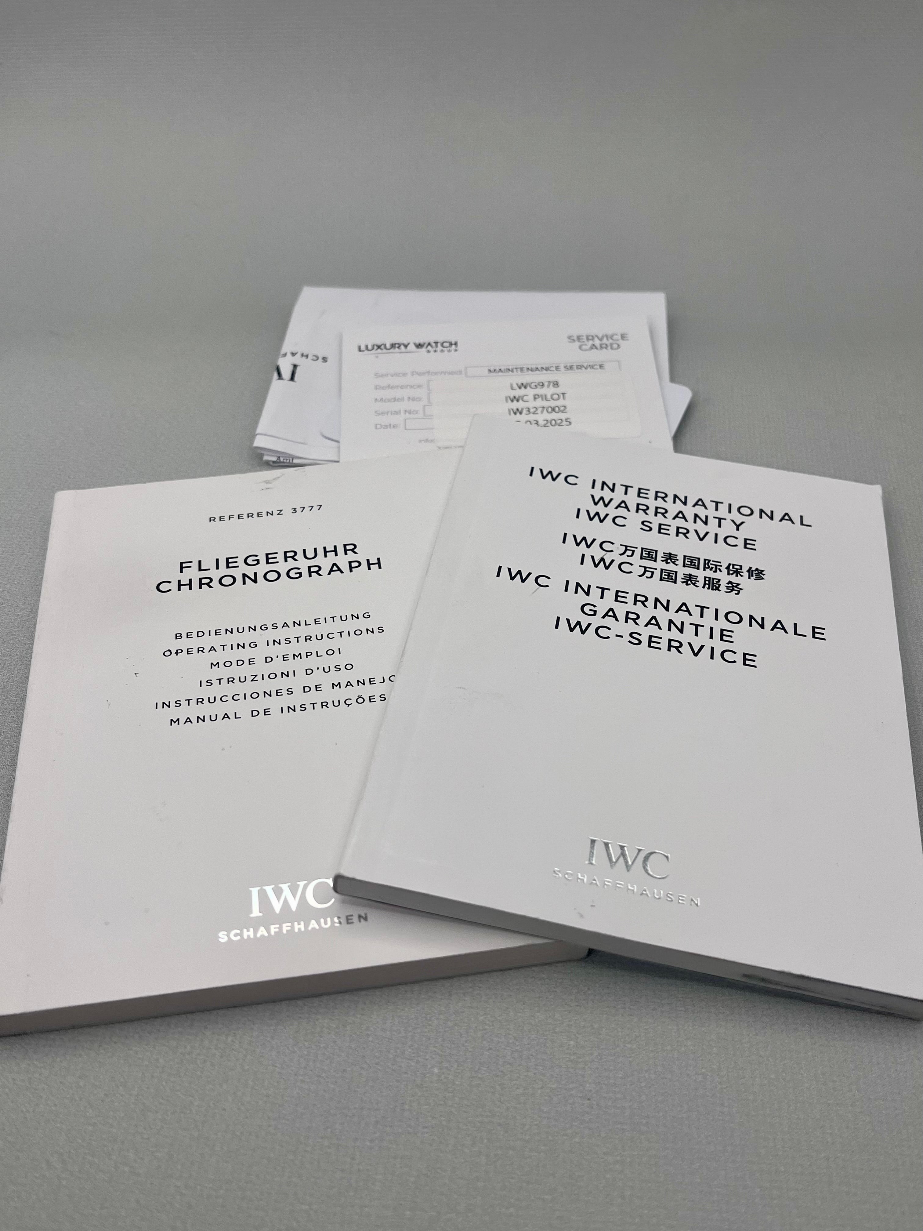 IWC Pilot Mark XVIII 40mm IW327002 Full Set & Serviced 3xStraps
