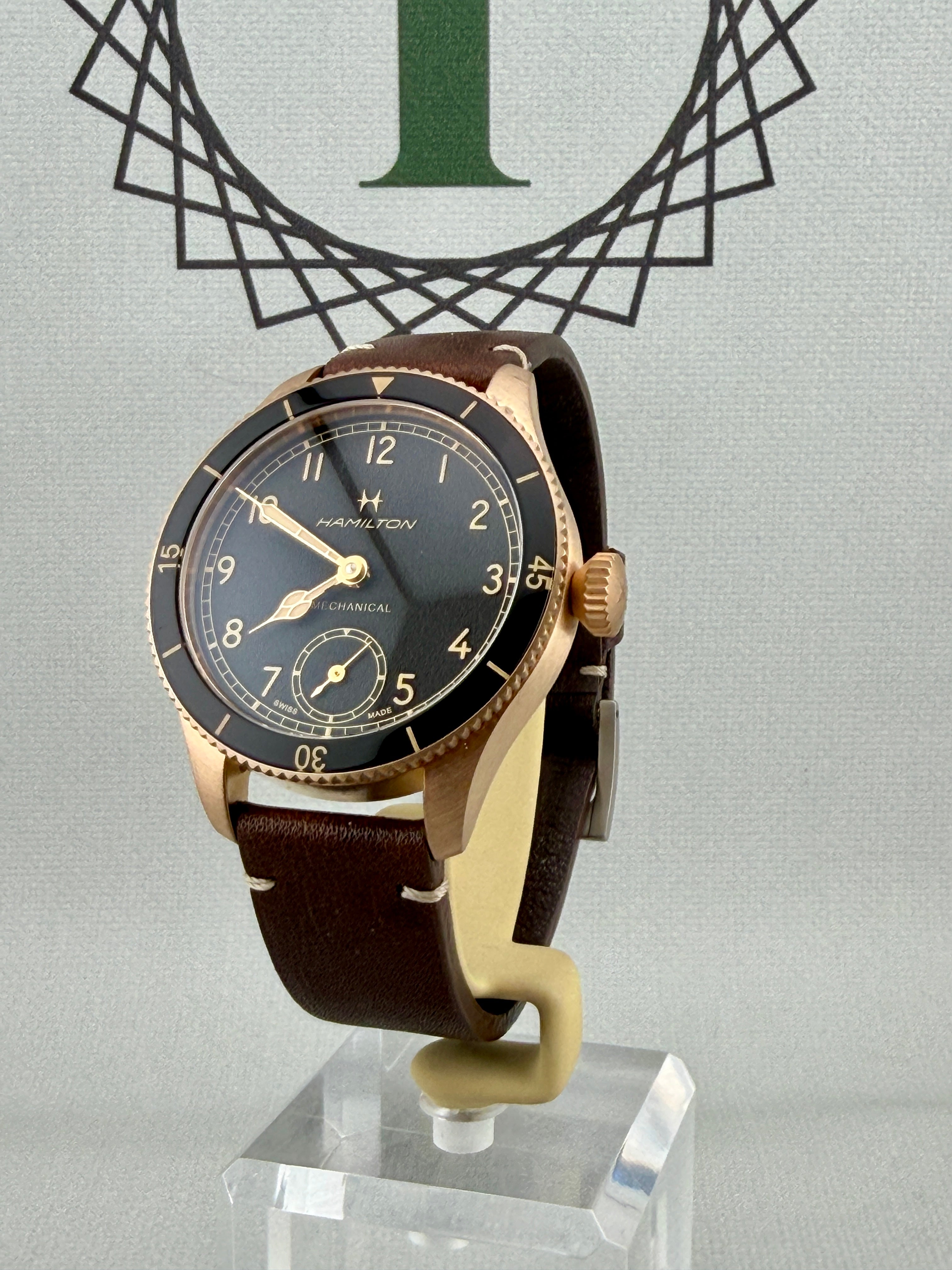 2022 Hamilton Khaki Mechanical Bronze 43mm H76709530 Mint Condition