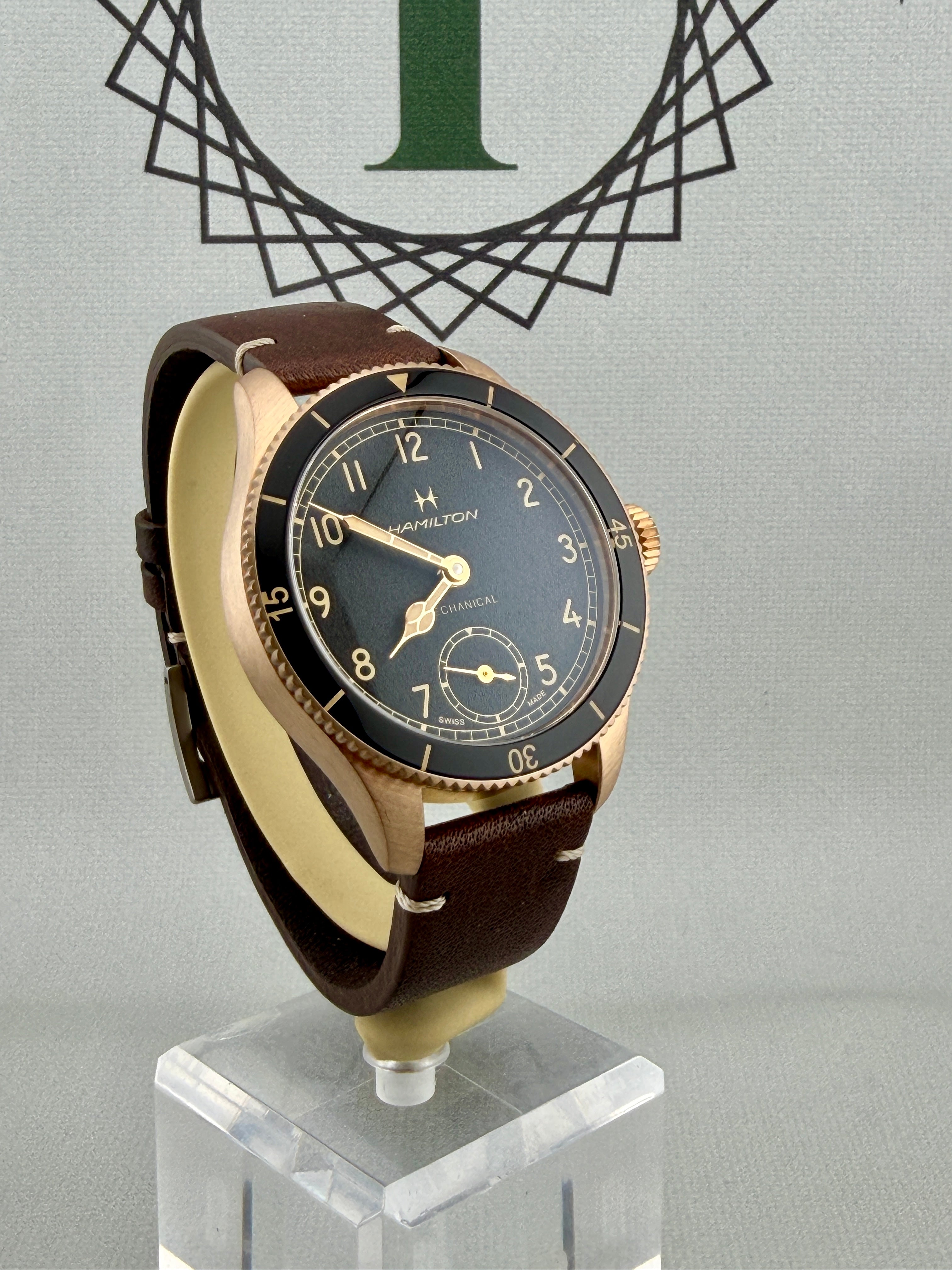 2022 Hamilton Khaki Mechanical Bronze 43mm H76709530 Mint Condition