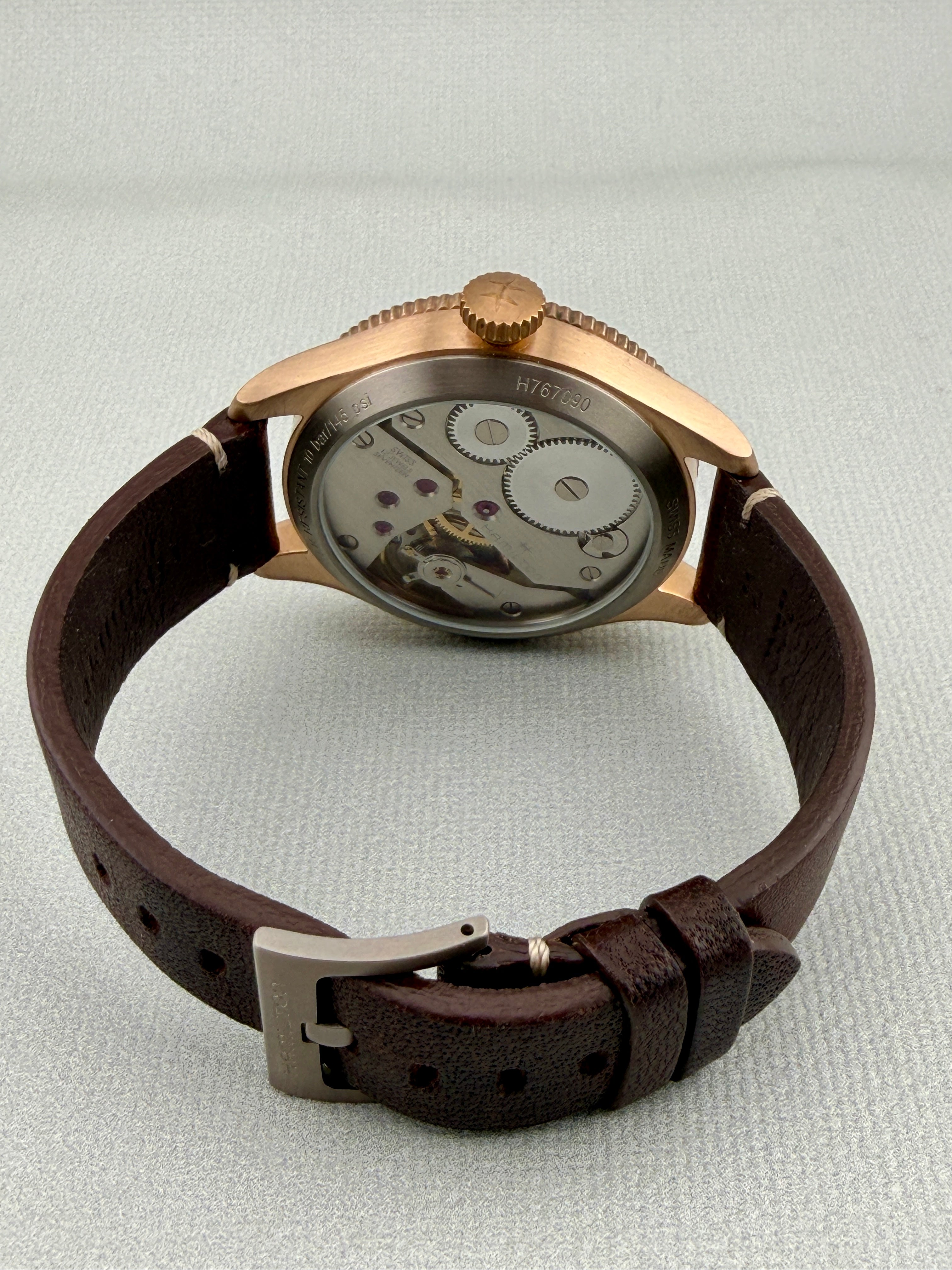 2022 Hamilton Khaki Mechanical Bronze 43mm H76709530 Mint Condition
